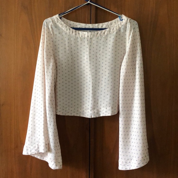 Free People bell sleeve top - Picture 1 of 5
